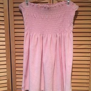 Soft pink  tube-top dress swim cover